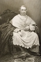 Nicholas Patrick Wiseman (1802-65) graviert von D.J. Pound nach einem Foto, aus 
